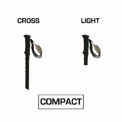 BATONS TOUR ALU COMP 3 LIGHT T - TSL - BLEU/VERT - 2