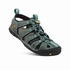 SANDALE CLEARWATER CNX LEATHER - KEEN - MINERAL BLUE/YELLOW