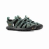 SANDALE CLEARWATER CNX LEATHER - KEEN - MINERAL BLUE/YELLOW