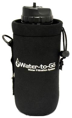 PORTE GOURDE ISOTHERME - WATER TO GO - NOIR