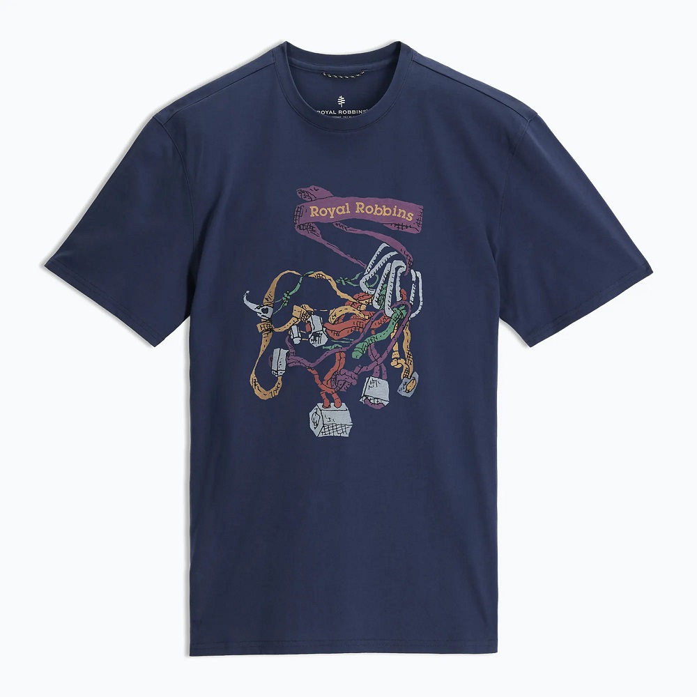 T SHIRT RR GRAPHIC M - ROYAL ROBBINS - 476/NAVY CHOCK PT