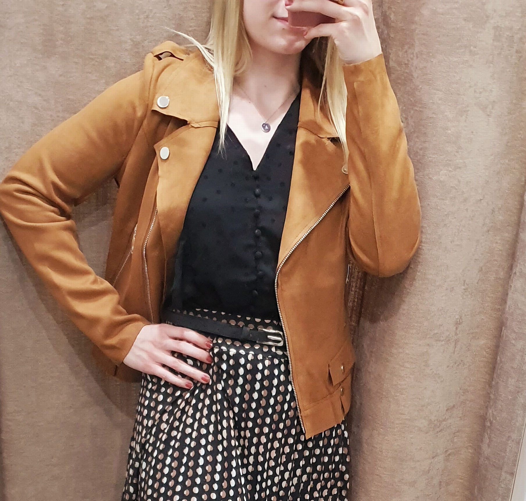 Jacket Perfecto SuÃ©dine Camel Veste Pecheur Veste Pêcheur Homme