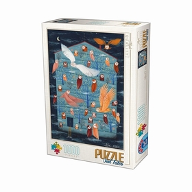 PUZZLE 1000 PIECES HIBOU MULT PUZZLES D-TOYS -1