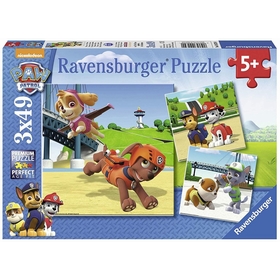 3 X 49 PCS PAW PATROL PUZZLES RAVENSBURGER -1