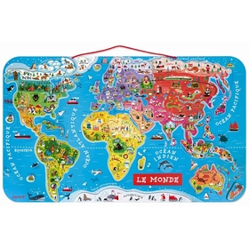 PUZZLE MONDE MAGNETIQUE JEUX EDUCATIFS JANOD -1