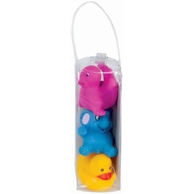 SAC 3 ANIMAUX BAIN JOUETS EVEIL WDK -1