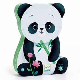 PUZZLE SILHOUETTE PANDA 3 ANS+ PUZZLES DJECO -1