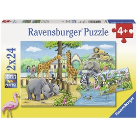 2 X 24 PCS ZOO PUZZLES RAVENSBURGER -1