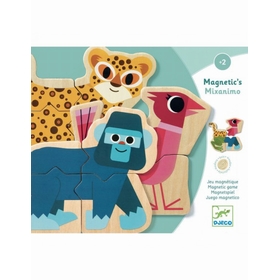 MAGNET ANIMAUX 4 PC BOIS JEUX EDUCATIFS DJECO -1