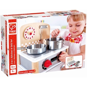 CUISINIERE BOIS ET METAL IMITATION HAPE -1