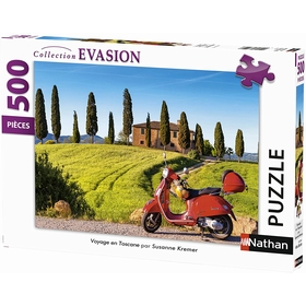 500 PCS SCOOTER TOSCANE PUZZLES NATHAN -1