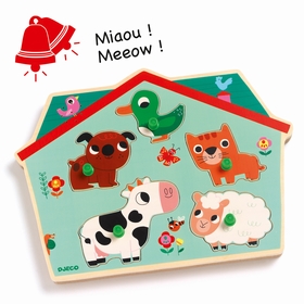 PUZZLE MUSICAL OUAF WOOF DJECO PUZZLES DJECO -2