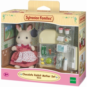 MAMAN LAPIN CHOC REFRIGERATEUR FIGURINES SYLVANIAN -1