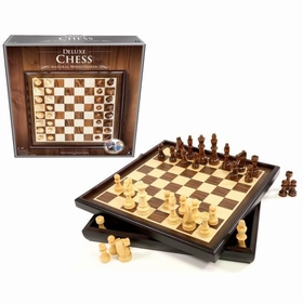 ECHECS DE LUXE 35.5 CM JEUX SOCIETE DIVERS -1