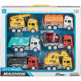 COFFRET 6 CAMIONS 12 CM VEHICULES DIVERS -1