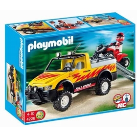 PICK UP 4*4 + QUAD 4228 FIGURINES PLAYMOBIL -1