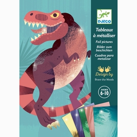 COF.TAB METALLISER DINOSAURES JEUX CREATIFS DJECO -1