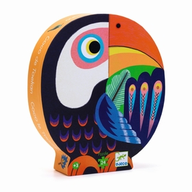 PUZZLE SILHOUETTE TOUCAN 3ANS+ PUZZLES DJECO -1