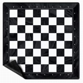 TAPIS ECHECS 45X45CM JEUX SOCIETE DIVERS -1