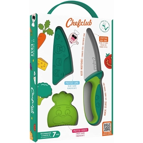 CHEFCLUB COUTEAU SECUR VERT JEUX CREATIFS CHEFCLUB -1