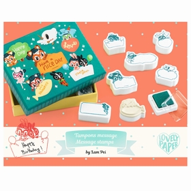 COFFRET 8 TAMPONS MESSAGES JEUX CREATIFS DJECO -1