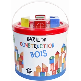 BARIL 60 BLOCS CONSTRUCTION JOUETS EVEIL DIVERS -1