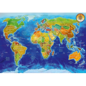 1000 PCS MAP MONDE PUZZLES BLUEBIRD -2