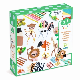 BOITE A CREER ANIMAUX JUNGLE JEUX CREATIFS DJECO -1