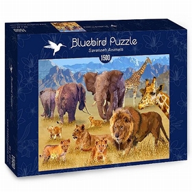 PUZZLES 1500 PCS SAVANE ANIMAL PUZZLES BLUEBIRD -1