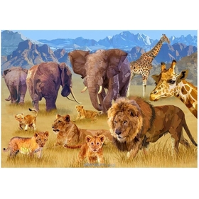 PUZZLES 1500 PCS SAVANE ANIMAL PUZZLES BLUEBIRD -2