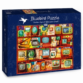 1000 PCS TV TELE VINTAGE PUZZLES BLUEBIRD -1