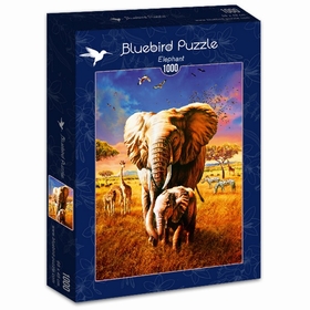 1000 PCS ELEPHANT PUZZLES BLUEBIRD -1