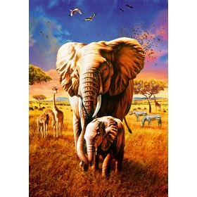 1000 PCS ELEPHANT PUZZLES BLUEBIRD -2