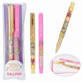 SET 2 STYLO A BILLE SELF LOVE JEUX CREATIFS TOP MODEL -1