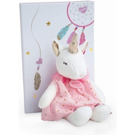 DOUDOU PANTIN LICORNE 20 CM PELUCHES DOUDOU ET COMPAGNIE -1