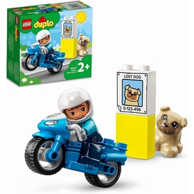 MOTO POLICE DUPLO JEUX CONSTRUCTION LEGO -1