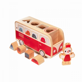 BUS BOITE A FORMES PAULETTE JOUETS EVEIL LILLIPUTIENS -1