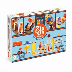 CIRCUIT BILLE ZIG GO 43 PIECES JEUX CONSTRUCTION DJECO -1