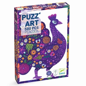 PUZZLE ART PEACOCK 8 ANS+ PUZZLES DJECO -1