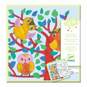 DISTRIBUTEUR COLORIAGES FORET JEUX CREATIFS DJECO -1