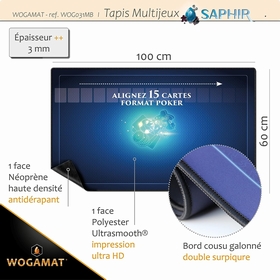 TAPIS MULTIJEUX 60CM X 100 CM JEUX SOCIETE DIVERS -2