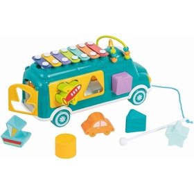 BUS MUSICAL BOITE FORME JOUETS EVEIL DIVERS -2