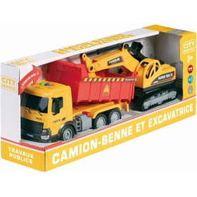 CAMION  EXCAVATRI SON LUMIERES VEHICULES DIVERS -1