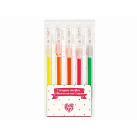 5 CRAYONS CIRE POP JEUX CREATIFS DJECO -1