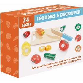 6 FRUITS LEGUME BOIS DECOUPER IMITATION DIVERS -1