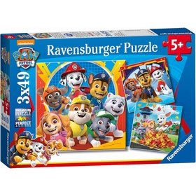 PUZZLES 3X 49 PCS PAW PATROL PUZZLES RAVENSBURGER -1