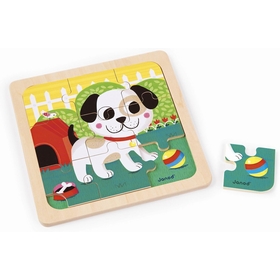 PUZZLE BOIS CHIEN TITUS PUZZLES DJECO -1