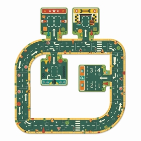 CIRCUIT CRAZY MOTORS ROUTE VEHICULES DJECO -2