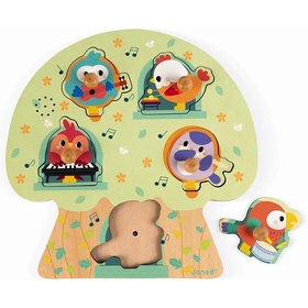 PUZZLE MUSICAL LES OISEAUX PUZZLES JANOD -1