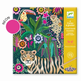 CARTES A GRATTER JUNGLE JEUX CREATIFS DJECO -1